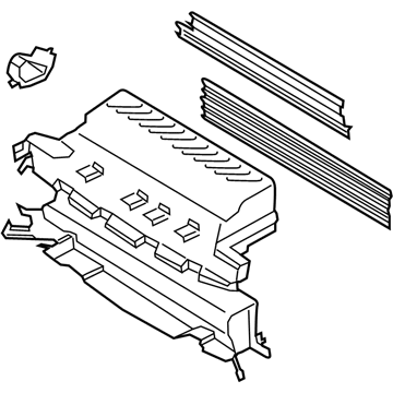 Ford CJ5Z-8475-C Radiator Shutter Assembly, Front CJ5Z-8475-C Ford Radiator Shutter Assembly, Front Illustration 1 of 1