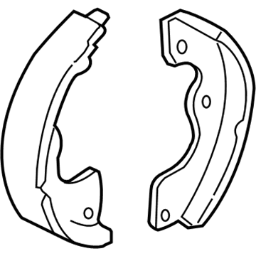 Ford 5L8Z-2A753-AA Shoe And Lining Assembly