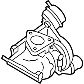 Lincoln LU2Z-6K682-B Turbocharger Assembly