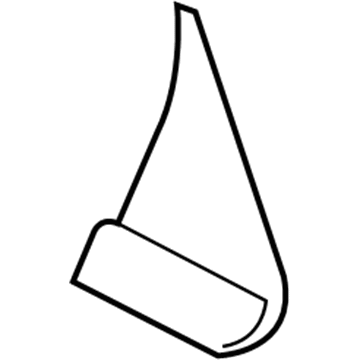 6H6Z-5428166-BB Ford Front Molding, Rear Passenger Side Illustration 1 of 1