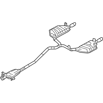 Lincoln 9H6Z-5230-A Muffler Assembly - Centre And Rear