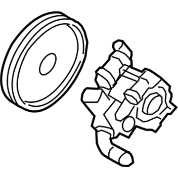Lincoln XW4Z-3A674-GBRM Remanufactured Pump Assembly - Power Steering