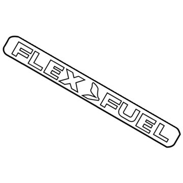 FL3Z-9942528-J Ford Emblem, Rear Illustration 1 of 1