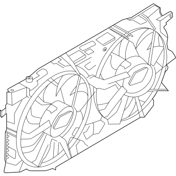 Ford MB3Z-8C607-F Motor And Fan Assembly - Engine Cooling