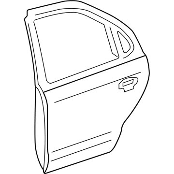 Lincoln YW4Z-5424630-AA Door Assembly - Rear - Left