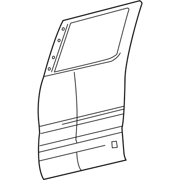 Ford 4L3Z-1624700-CA Outer Panel, Rear Passenger Side 4L3Z-1624700-CA Ford Outer Panel, Rear Passenger Side Illustration 1 of 1
