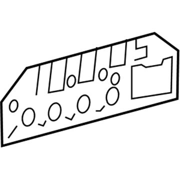 Ford 4L3Z-1626087-AA Trim Cover, Rear Outer Driver Side 4L3Z-1626087-AA Ford Trim Cover, Rear Outer Driver Side Illustration 1 of 1