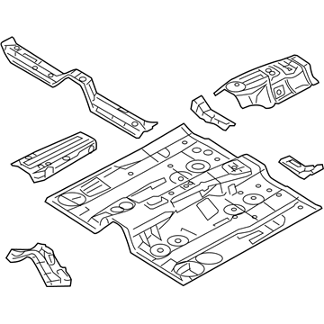 Lincoln 9E5Z-5411135-A Pan Assembly - Floor Front