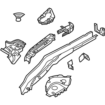 Ford CP9Z-5410124-A Member Assembly - Floor Side Rear