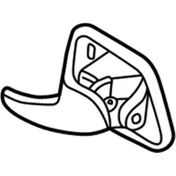 Ford Mustang Interior Door Handle - XR3Z-6321818-AAD