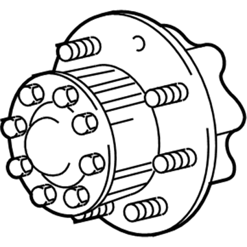 Ford YC2Z-1109-AA Hub Assembly - Wheel