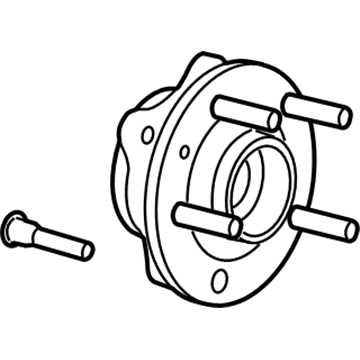 Ford BT4Z-1104-B Hub Assembly - Wheel