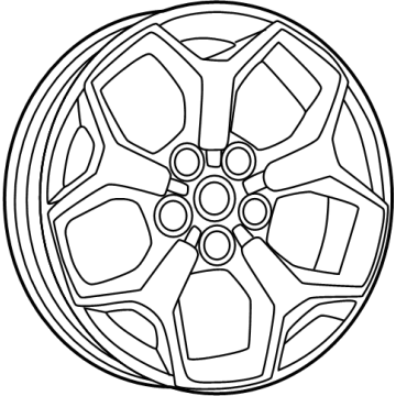 Ford NZ6Z-1007-D Wheel Assembly