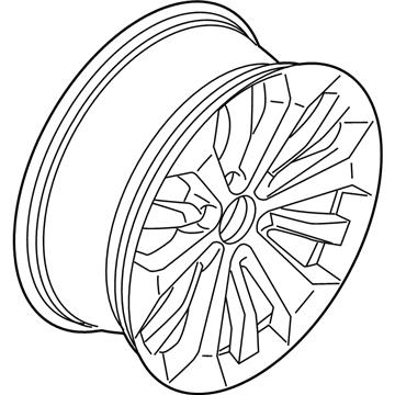 JL3Z-1007-E Ford Wheel, Alloy Illustration 1 of 1