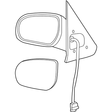 Mercury 2L8Z-17682-CAB Mirror Assembly - Rear View Outer