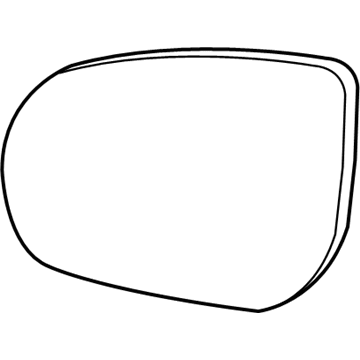 Mercury 6L8Z-17K707-A Glass Assembly - Rear View Outer Mirror