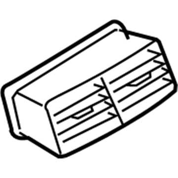 Ford 6L2Z-19893-AAC Center Duct Louver 6L2Z-19893-AAC Ford Center Duct Louver Illustration 1 of 1