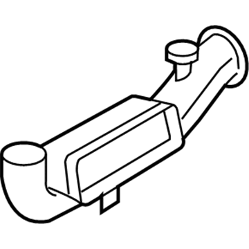 Ford 9L2Z-19B680-A Center Duct 9L2Z-19B680-A Ford Center Duct Illustration 1 of 1