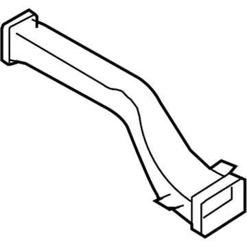 Ford 6L2Z-19D633-CA Floor Duct, Center 6L2Z-19D633-CA Ford Floor Duct, Center Illustration 1 of 1