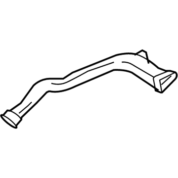 Ford 6L2Z-19E630-AB Vent Duct, Upper Passenger Side 6L2Z-19E630-AB Ford Vent Duct, Upper Passenger Side Illustration 1 of 1