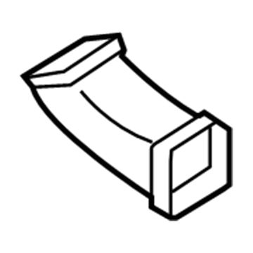 Ford 6L2Z-19A618-AA Inlet Duct, Center Lower 6L2Z-19A618-AA Ford Inlet Duct, Center Lower Illustration 1 of 1