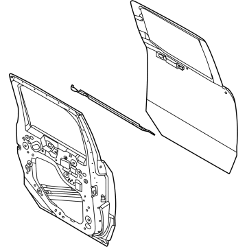 Ford SZ6Z-2624630-A Door Assembly - Rear SZ6Z-2624630-A Ford Door Assembly - Rear Illustration 1 of 1