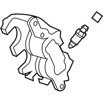 Lincoln 8A8Z-2B120-AA Caliper Assembly - Brake - Less Pad
