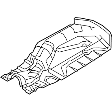 Ford AE5Z-9A031-D Heat Shield AE5Z-9A031-D Ford Heat Shield Illustration 1 of 1