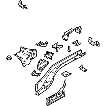 Ford LX6Z-7810125-P Member Assembly - Floor Side Rear