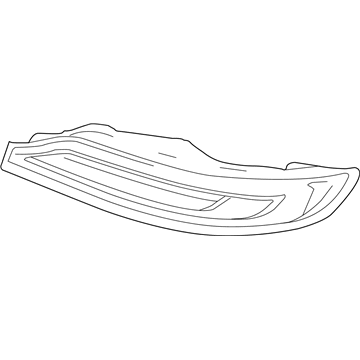 Ford EJ7Z-13404-A Tail Lamp, Rear Passenger Side EJ7Z-13404-A Ford Tail Lamp, Rear Passenger Side Illustration 1 of 1