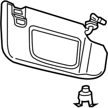 Lincoln DS7Z-5404104-XA Visor Assembly - Sun