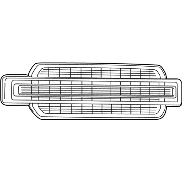 JL3Z-8200-PZPTM Ford Grille, Front Illustration 1 of 1