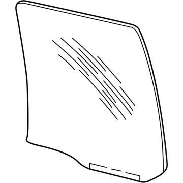 Ford F77Z-7825712-AA Glass And Channel Assembly