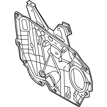 LJ6Z-5823208-D Ford Regulator - Window - Less Motor Illustration 1 of 1
