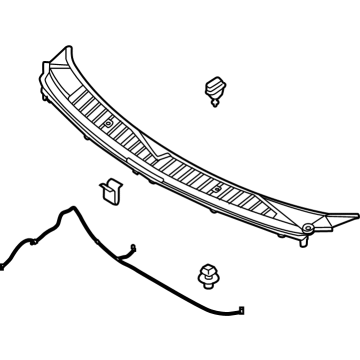 SL1Z-40022A68-AA Ford Grille - Cowl Top Illustration 1 of 1