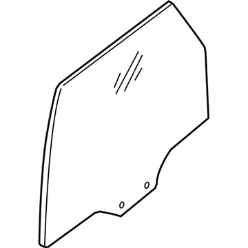 Mercury 5L8Z-7825712-AA Glass - Rear Door