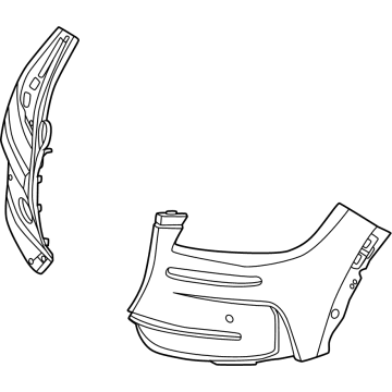Lincoln Corsair Bumper Cover - PJ7Z-17D957-BAPTM