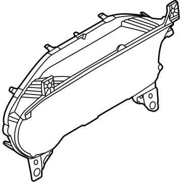 Ford M2DZ-10890-A Mask - Fuel And Temperature Gauge