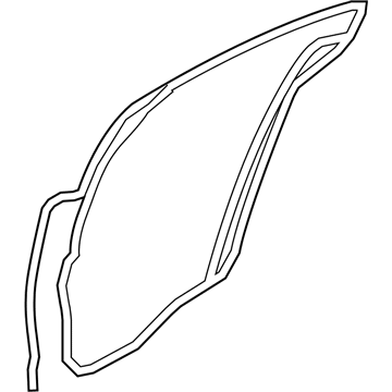 Lincoln 8A5Z-5425324-A Weatherstrip - Door Lower