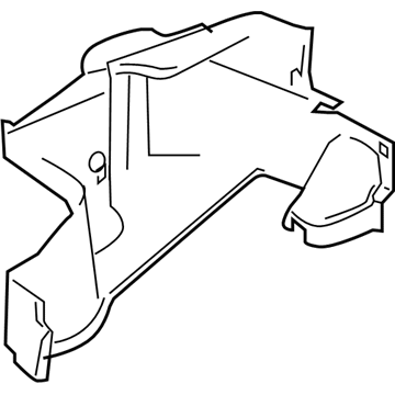8R3Z-7645422-CA Ford Side Trim Panel, Rear Passenger Side Illustration 1 of 1