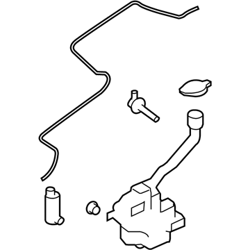 Mercury 8A5Z-17618-A Reservoir - Windshield Washer