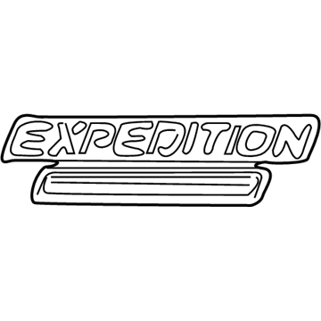 Ford F75Z-16720-FA Name Plate - Self Adhesive