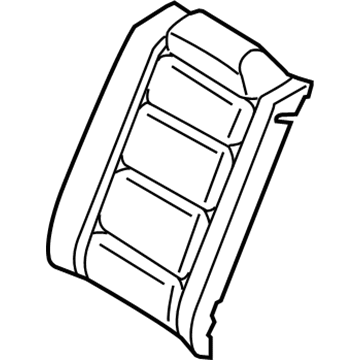Ford 8G1Z-5466601-AC Cover Assembly - Rear Seat