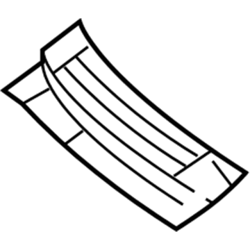 9T4Z-78022A68-AA Ford Cowl Grille Illustration 1 of 1