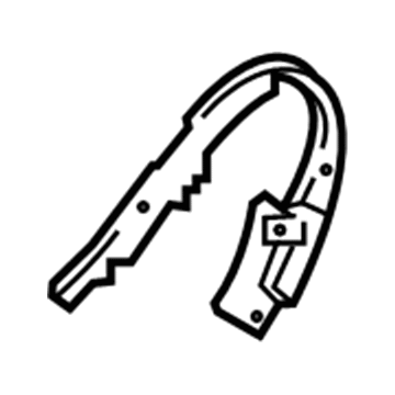 Ford F1EZ-5862186-CB Finish Panel, Front Inner Passenger Side F1EZ-5862186-CB Ford Finish Panel, Front Inner Passenger Side Illustration 1 of 1
