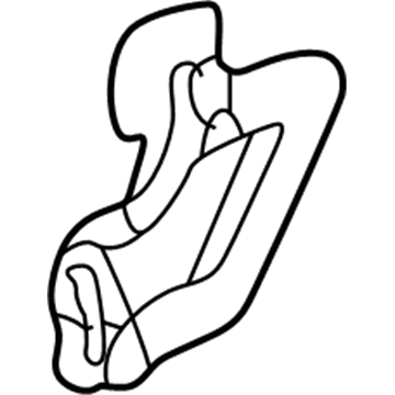 Ford 1L2Z-7831407-AAB Grip Handle, Driver Side 1L2Z-7831407-AAB Ford Grip Handle, Driver Side Illustration 1 of 1