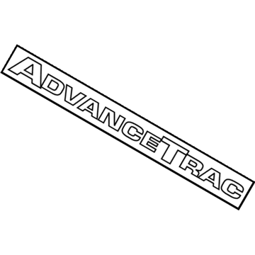 Ford 2L2Z-7842528-BA Name Plate