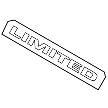 Ford 4F2Z-1742528-AF Name Plate