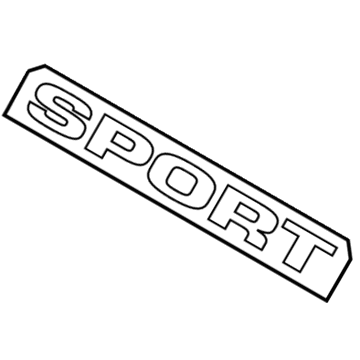 Ford 4F2Z-1742528-EA Name Plate