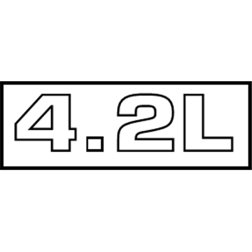 Ford 4F2Z-1742528-AE Name Plate